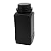 Aexit 1000ml Plastic gauge Wide Mouth Sealed Cover Liquid Storage Bottle Container Black