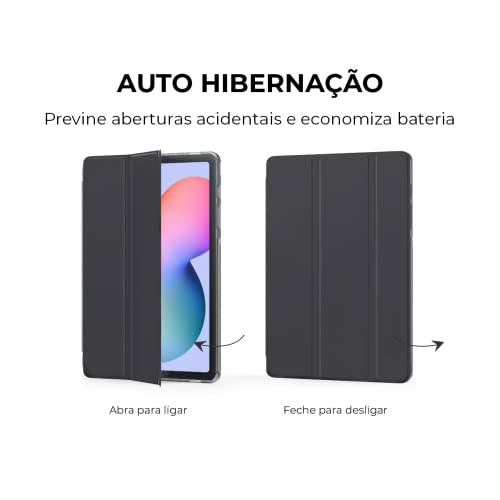 Capa para tablet Samsung Galaxy Tab S6 Lite 10.4” (SM-P610/P615) 2020 WB - Auto hibernação, suporte