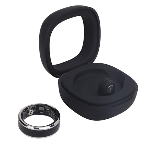 Smart Ring Lightweight and Sturdy, Rich Functions, Motion Sensing Game, Sleep Monitoring with Charging Case, for Health Tracking (Inner Diameter 17.4mm)
