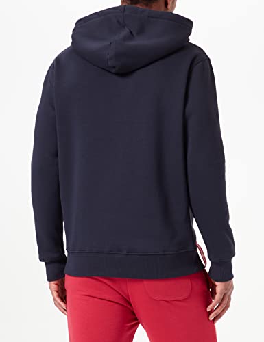 Alpha Industries Basic Hoody Kapuzensweat für Herren Rep.Blue – Ansicht 5