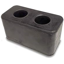 1x Molded Rubber Bumper Dock Buffer 6" x 2-7/8" x 3-1/4" for Chassis/Trailers/Truck/Flatbed/Reefer with Steel Washer 4502-1267