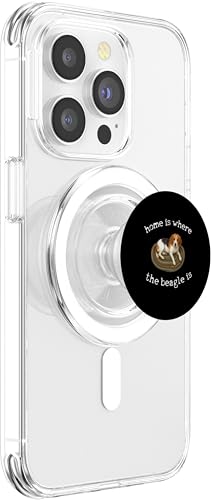 T-Shirt Beagle - Home is Where The Beagle is Beautiful Dog PopSockets PopGrip pour MagSafe – vue 4