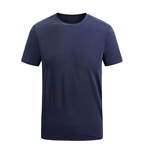 T-shirt d'été pour homme style hip-hop noir foncé en taille XL