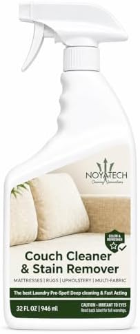 NOYATECH Couch Cleaner and Stain Remover Spray, Pet Safe Upholste...