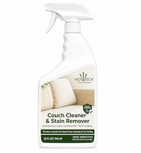 NOYATECH Couch Cleaner and Stain Remover Spray – Professional Strength, Multi-Surface Fabric and...