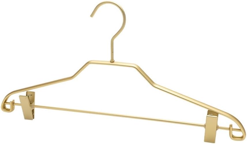 JSEIAJB 5pcs Trouser Hangers Anti-Slip Clothes Hanger Matte Aluminum Alloy Traceless Dress Pants Hanger Wardrobe Storage Rack(30.5x14.5cm)