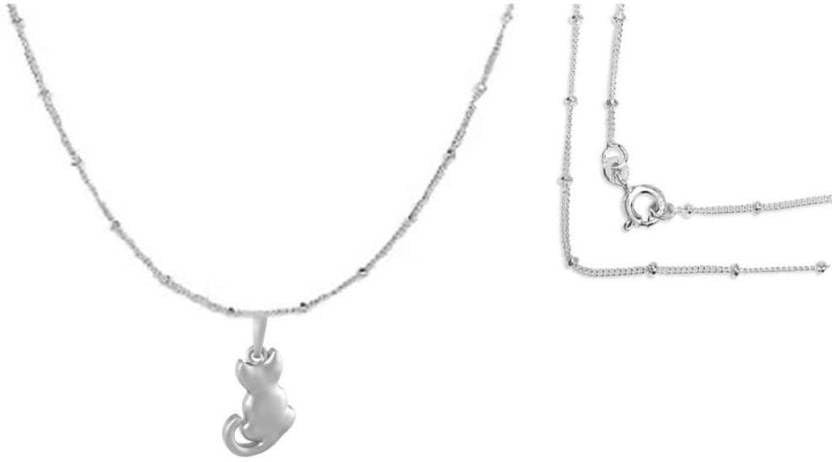 Pendentif chat argent 925 hypoallergénique pour peau sensible