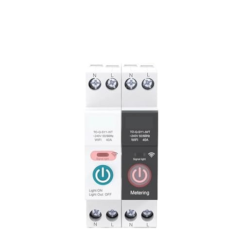 Disjoncteur intelligent Wifi avec module de minuterie commande Smart Life 32A 1P