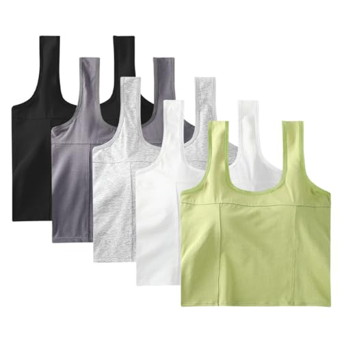 Crop tank tops sans manches pour femme, l'indispensable du studio de yoga au dressing urbain