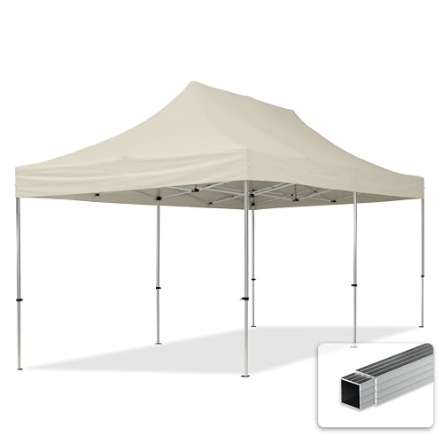 TOOLPORT Faltpavillon Faltzelt Pavillon 3x6m ohne Seitenteile 32mm Aluminium Partyzelt 700N Creme