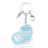 Nudoraw Schutzengel Schlüsselanhänger Weihnachtsgeschenke Patentante Geschenk Patenonkel Patenkind Schutzengel Geschenk für Mama Freundin Schwester Geburtstagsgeschenk Engel Geschenke für Mädchen