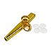 Fartime Gold Exquisite Aluminum Alloy Kazoo With 5 Kazoo Flute Diaphragms And A Beautiful Gift Box-Musical Instruments. (gold)