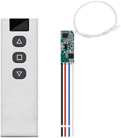 12V DC Motor Drive Forwards and Reverse Controller Module Switch 2A, DC 3V~16V 433Mhz RF Wireless Remote Electric Push Rod Motor Controller for Small DC Motor