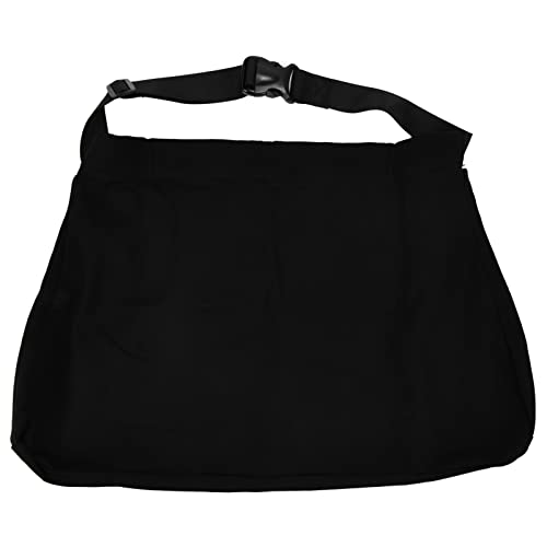 Chrees Bolsa de Recolección de Huerto, Delantal de Recolección de Tela Oxford Ajustable para Jardín, Reduce la Carga para Personas Al Aire Libre (Negro)