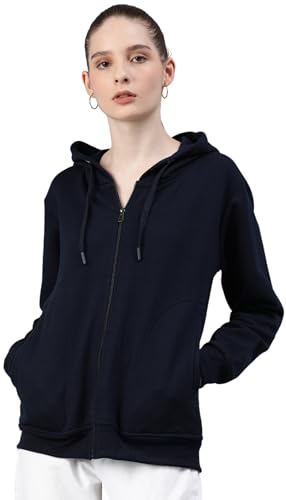 Image of ADBUCKS Women's Cotton Winter Jacket Sweatshirts Casual Drawstring Clothes Zip Up Hoodie With Front Pocket Ii Womens Hoodies Ii Womens Jacket Ii Winter Sweater Hoodie For Women & Girls