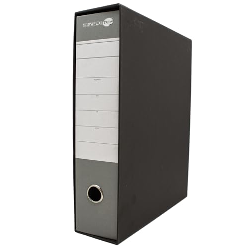 Classeur à anneaux SIMPLETEK gris noir pour documents et protocoles administratifs 0201150