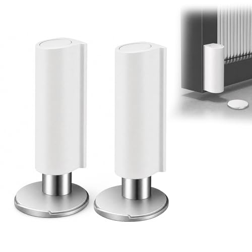 Bloc Porte Aimanté, 2 Pièces Stop Porte, Butee de Porte Magnetique, Arret de Porte Adhesive, Door Stopper, Butoir Porte, Butée Porte, Sans Percage en Acier...
