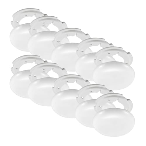 10 Stück Abzweigdose Deckendose Kabeldose Abdeckdose Deckenrosette Baldachin Blinddose Kabelabdeckung Weiß – Ultraflach Ø10 cm Höhe 1,5 cm – runde Abdeckung für Lampe Decke Kabel