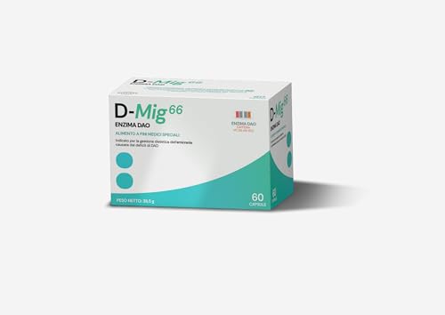 Tindal D-Mig66 - Integratore Alimentare con Enzima DAO, Caffeina e Vitamine B6, B9, B12
