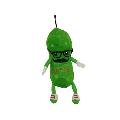 Fiesta Toys Mr. Pickle with Mustache and Glasses Plush Stuffed Animal Toy - 8