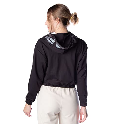 Moletom Feminino Fila Cropped Letter Preto - P
