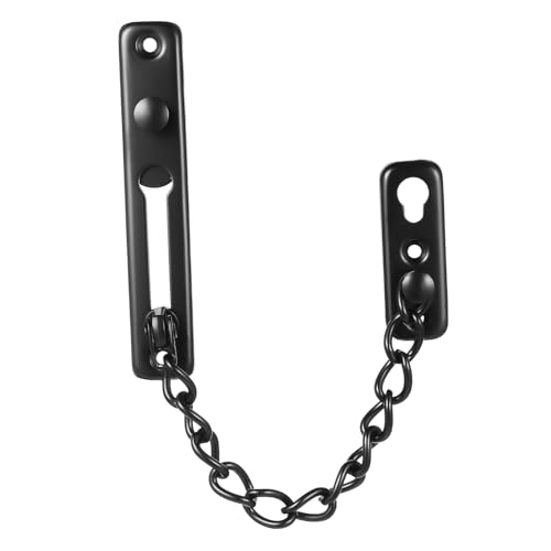 LOORGVEL ステンレス製防犯チェーンロック 高耐久ドアチェーン 内部取り付け用 対策 玄関 バルコニー窓対応 簡単ネジ取付けプ