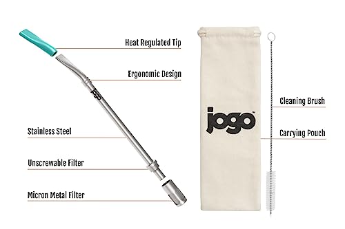 Jogo - Portable Coffee And Tea Brewing Straw - Reusable Coffee Maker Made Of Stainless Steel With Single Serve Strainer - Filter Function For Hot And Cold Brew - Ideal For Coffee And Loose Leaf Teas #TOP1