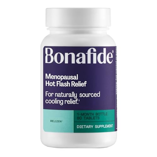 Relizen by Bonafide. Relief from Menopausal Hot Flashes & Night Sweats. — 1-Month Supply (60 Tablets)