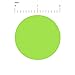 ChromaLabel 2 Inch Round Colored Stickers, High Visibility Permanent Sticky Dots Color Coding Labels, Easy to Write On Colored Dot Stickers - 500 Sticker Dots per Roll, Matte Finish Fluorescent Green