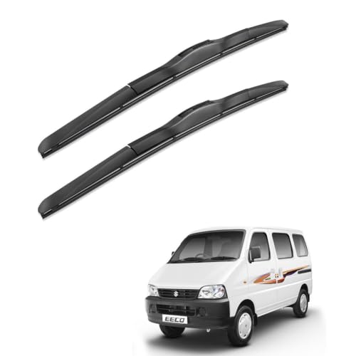 Image of Oshotto Frameless (O.E.M Type) Wiper Blades Compatible with Maruti Suzuki Eeco Versa (16 inch / 16 inch)