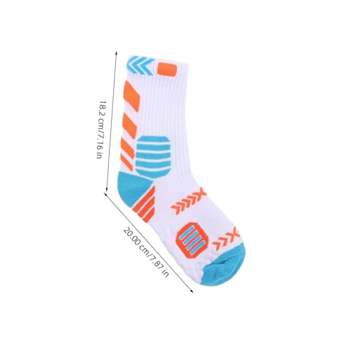 1pair Boys Basketball Socks Comfortable Mid Calf Athletic Socks for Training Breathable Design for Boy Girl High Elasticity for Growing Feet2