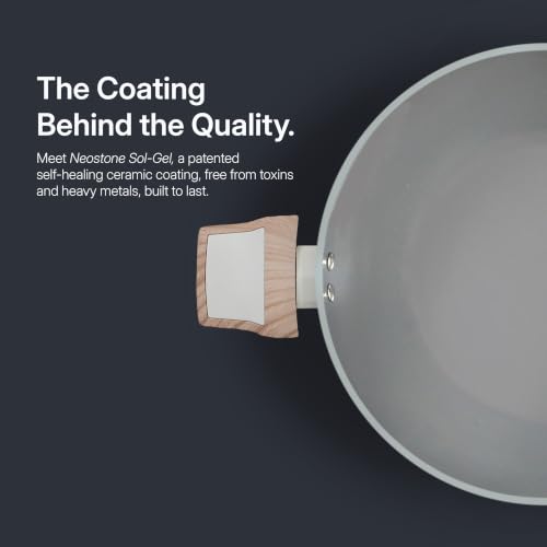Image of Kreme Ceracook Ceramic Coated Granite 8 Pc Cookware Gift Set Casserole, Frying Pan, Kadai, Tawa, 2 Spatulas, ISI Certified, Forged, Gas & Induction, PFAS & PTFE Free,1 Yr Warranty, Olive Green