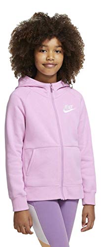 Image of Nike Unisex Children's G Nspe Full Zip Fleece Jacket, LT Arctic Pink/White, S
