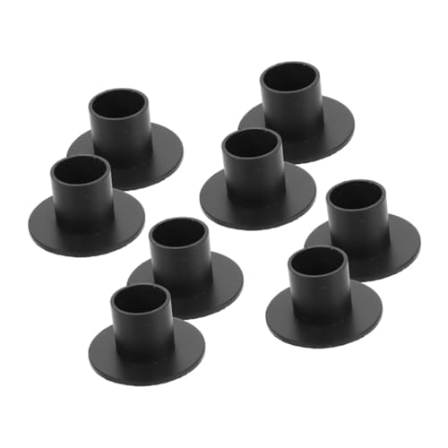 GRIRIW 8piezas Soporte De De Metal Vintage De Portacandelas para Bodas y Decoración De Diseño Elegante y Color Negro