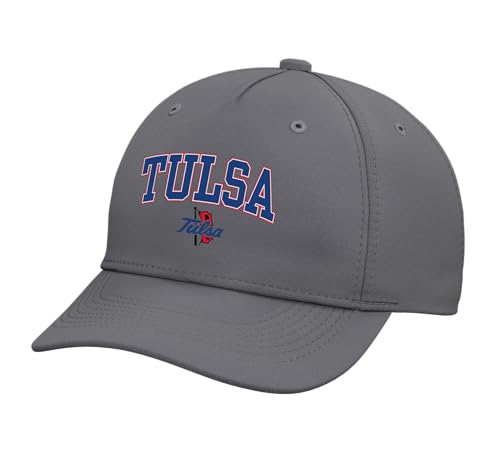 Tulsa Golden Hurricane | Official NCAA Merch | NCAFTUL03 Adjustable Printed Baseball Hat, Slate Grey