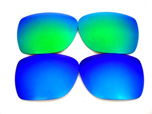 Galaxy Replacement Lenses For Spy Optic Helm Blue/Green Color Polarized