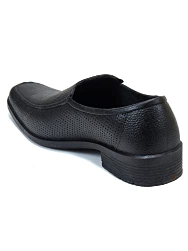 AJANTA Mens Black Formal Shoes