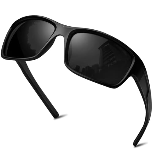 KANASTAL Sunglasses for Men Polarized Sunglasses UV400 Square Fashion Matte Frame Sun Glasses