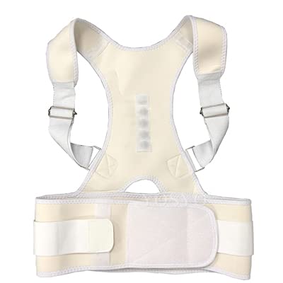 Corrector de Postura con Terapia magnética, cinturón de Soporte para Hombros y Espalda para Hombres y Mujeres, Tirantes y Soportes, cinturón de Postura para Hombros, Tall