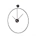 XJPB Dekoracyjne zegary ścienne do salonu, Silent Non Ticking Quartz Zegary ścienne Obsługiwane bateria, jakość żelaza, 24 cal do sypialni do sypialni kuchenną do domu,Single ring type