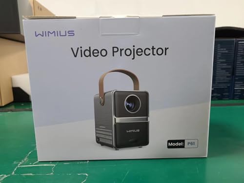 Mini Beamer【Elektrischer Fokus】 WiFi Bluetooth 1080P Unterstützt Tragbarer Handy, WiMiUS P...