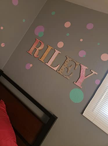 Polka Dot Wall Stickers, Wall Decor Stickers, Wall Dots, Vinyl Circle Room Dot Decals (Soft Pink) #TOP4