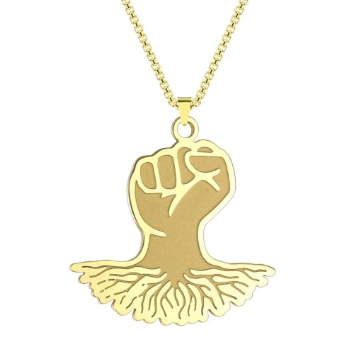 Collier poing enraciné bijoux porteurs de sens et d'histoire pour homme et femme