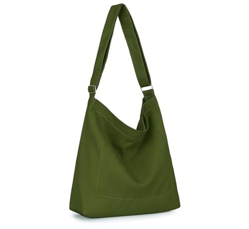 Image of Lify Women's Retro Large Size Canvas Shoulder Bag Hobo Crossbody Handbag Casual Tote - 1 Piece