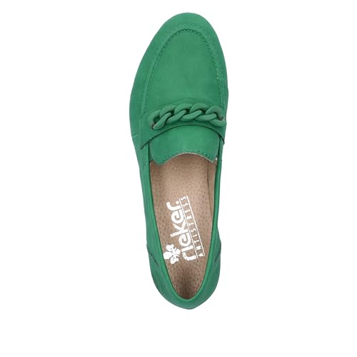 Rieker Damen 51999 Slipper, Smaragd, 40 EU
