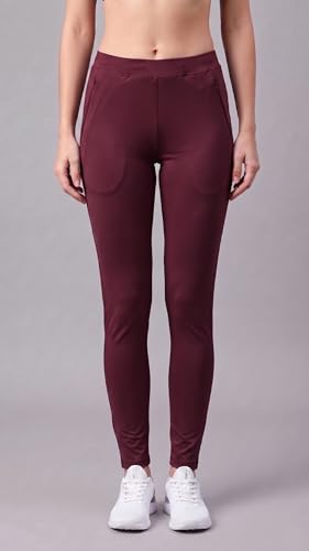 Image of Mehrang Stretchable Yoga Pants for Women & Gym Pants for Women Workout with Mesh Insert & Side Pockets