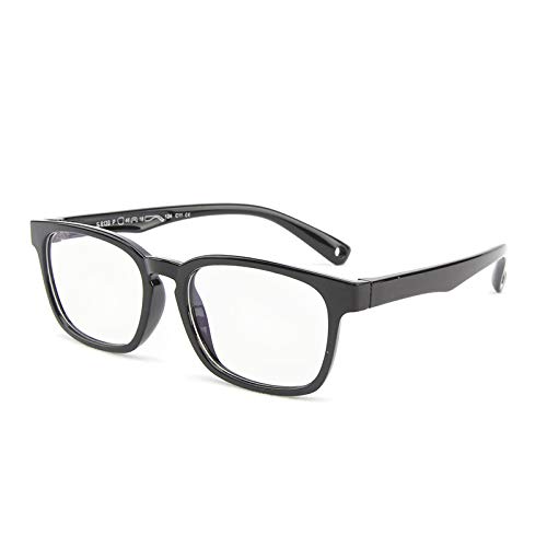 Suertree Anti Blaulicht Brille Kinder Blaulichtfilter Gläser für Computer,TV,Online-Unterricht Brillengestell black