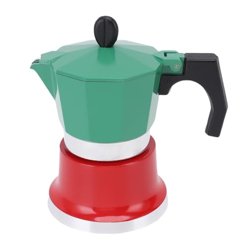 Vvikizy Percolateur de café Cubain Manuel, Cafetière à café de 150 Ml de Cafetière Italienne 3 Tasse de Cafetière pour Gaz électrique à Gaz Portable en Alliage en Aluminium