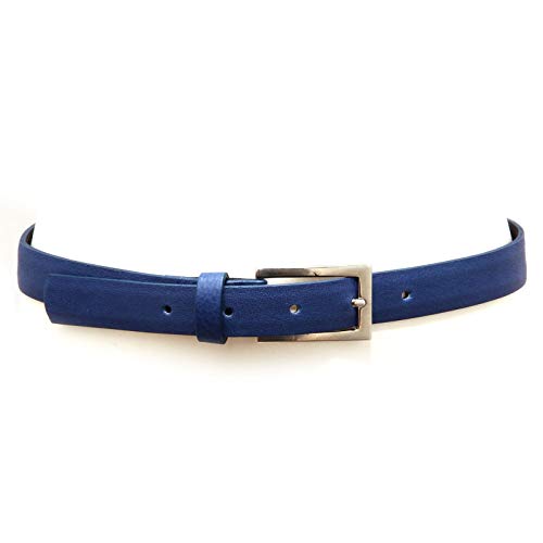 Ceinture Simonetta fille cuir bleu clair vintage enfant 7868AC