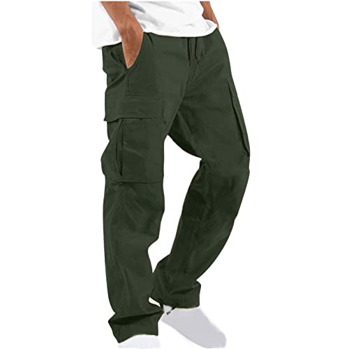 Cargo Pants for Men Baggy Hiking Pants with Pocket Work Athletic Sweatpants - image 3